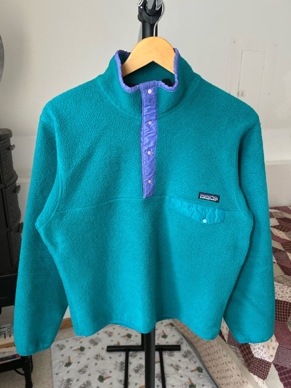Vintage Patagonia Fleece Synchilla Snap-T Pullover Sweater Jacket
